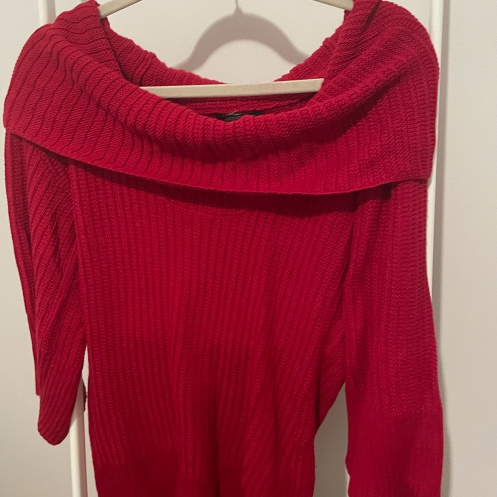 Boston proper red sweater
